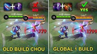 I FINALLY FOUND GLOBAL 1 BUILD CHOU wtf damage… - Mobile Legends