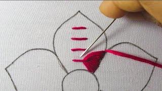 hand embroidery new unique flower design amazing needle sewing flower embroidery stitch tutorial