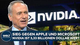 USA Mega-Rekord Nvidia ist das wertvollste Unternehmen der Welt Schlappe für Apple und Microsoft