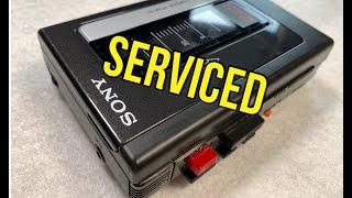 Sony Cassette Recorder Belt Replacement & Service. TCM-21 Walkman Repair