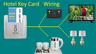 Key card switch wiring  Key Card Switch Wiring  Hotel Room Wiring  Keycard switch circuit