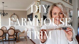 DIY Farmhouse Trim  Alternative to Crown Moulding