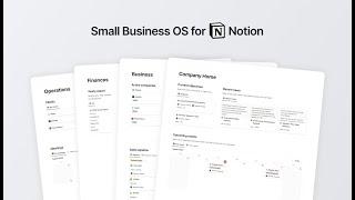 Small Business OS - Notion template