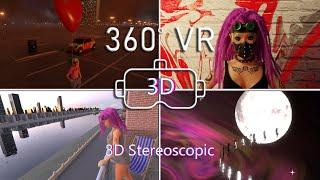 4 Artworks by A K Svenne 360 VR 3D stereoscopic