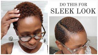 Behold The Masterpiece Unbelievable Sleek Style On My Natural 4c TWA Hair