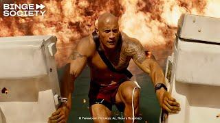 Baywatch 2017 Boat on Fire Scene