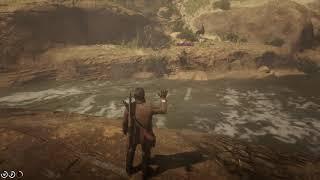 Red Dead Online Guy got swept by the current I did what I could...