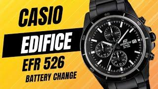 how to change battery in casio edifice EFR 526 5345