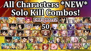 All 50 Characters + MODS Solo ToD Combos - DBFZ