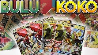 TAPU BULU GX + TAPU KOKO GX Island Guardian Tins X4 Pokemon Card Opening