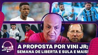 SITUAÇÃO DE VINI JR E SUPERCOPA MATA-MATA DA LIBERTA E SULA TEXTOR CONVOCA LIGA  LIVE DO ANDRÉ