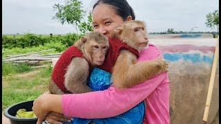 Mom Hugging After Cleaning YaYa and Shally