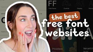 BEST Free Font Websites Dont Miss These