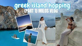 MILOS GREECE VLOG   greek island hopping euro summer 5 day itinerary