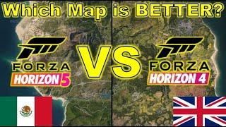 Forza Horizon 5s Map VS Forza Horizon 4s Map 1 Year Later.