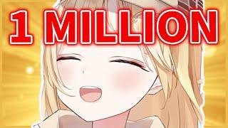 Amelias Cute Precious Reaction the moment she reached 1 Millions Subs【Amelia Watson  HololiveEN】