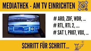 Mediathek am TV einrichten  abrufen ARD ZDF RTL Sat1 Prosieben Vox etc... Ganz Einfach