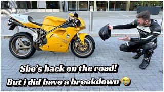 Abandoned motorcycle.. Okay not completely true but the Ducati 748sp has been ignored the past years