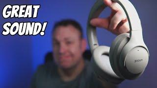 These Picun Active Noise Cancelling Headphones have great sound and great battery life