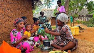 #african  Village lifeCooking Village food  Mandazi with Tea for Breakfast