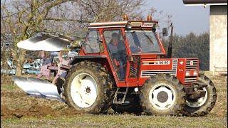 Fiatagri 80-90 DT + Bivomere De Franceschi  TREVISAN