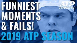 Funny ATP Tennis Moments And Fails 2019 