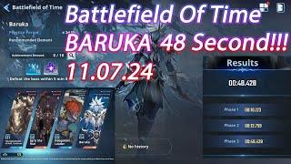 BARUKA ONLY 0048 SECOND  Battlefield of Time Season 2 Week 4 Solo Leveling Arise