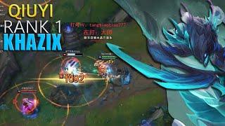 RANK 1 KHAZIX HOW TO DEAL WITH EVELYNN - QIUYI KHAZIX VS EVELYNN