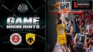 Hapoel Jerusalem v AEK  Quarter Finals Game 3  Highlights - Basketball Champions League 202223