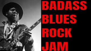 Badass Blues Rock Jam  Guitar Backing Track B Minor - 71 BPM