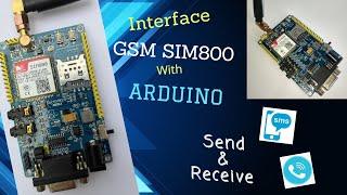 Send Receive SMS & Call from SIM800 GSMGPRS Module  Arduino