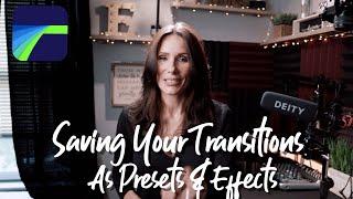 How To Save Your Transitions As Presets In LumaFusion