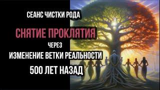 СЕАНС ЧИСТКИ РОДА.  СНЯТИЕ ПРОКЛЯТИЕ. ИЗМЕНЕНИЕ ВЕТКИ РЕАЛЬНОСТИ 500 ЛЕТ НАЗАД