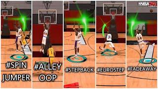 THE ULTIMATE EXCEPTIONAL MOVES TUTORIAL IN NBA2K MOBILE ALLEY OOPEUROSTEPSPIN-JUMPER & MANY MORE