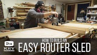 How to make a DIY Flattening Jig  Router sled