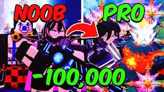 Spending $100000 Robux Going From Noob To Pro In Anime Defenders Full Movie