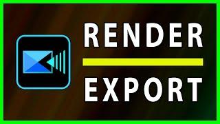 How to Render Save and Export a video in PowerDirector 2022