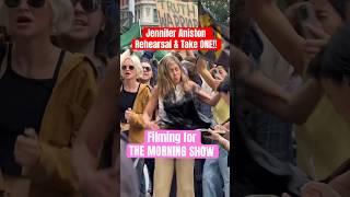 Jennifer Aniston PAINTS NYC BLACK as She Rehearses & Then Goes for a TAKE shooting THE MORNING SHOW