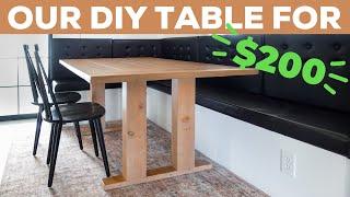 DIY EASY CHEAP TABLE - WITH PLANS FARMHOUSE TABLE TUTORIAL