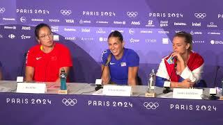 VALARIE ALLMAN AFTER WINNING SECOND STRAIGHT OLYMPIC DISCUS GOLD  PRESS CONFERENCE