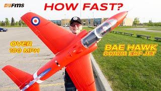 HOW FAST is the FMS BAE Hawk 80mm EDF Jet?