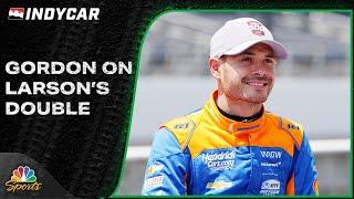 Jeff Gordon discusses Kyle Larsons double attempt at Indy 500 Coca-Cola 600  Motorsports on NBC