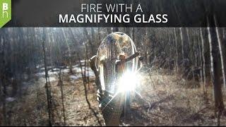 How to Start a Fire with a Magnifying Glass - Camping in Canada - Bushcraft Heroes