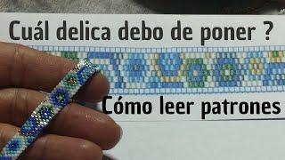 cómo leer patrones en peyotepulsera en miyuki