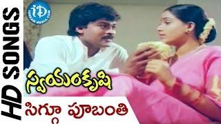 Swayamkrushi Songs  Siggu Poobanti Video Song  Chiranjeevi  Vijayashanti  K. Viswanath