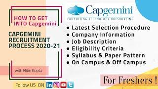 Capgemini 2021 Batch Updated Selection Process Test Pattern  Syllabus  Capgemini Recruitment 2020