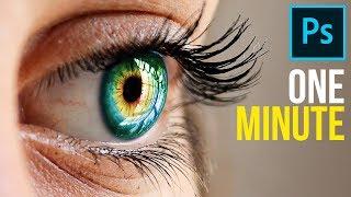 1-Minute Photoshop - How to Create Multi-Color Eyes
