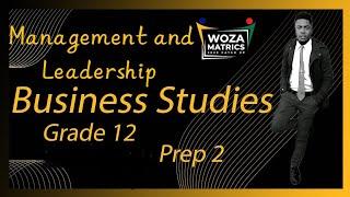 Management and Leadership business studies paper 2 grade 12