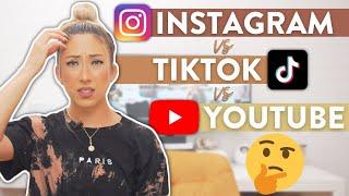 WHICH SOCIAL MEDIA PLATFORM SHOULD YOU BE ON? Instagram vs. TikTok vs. YouTube 