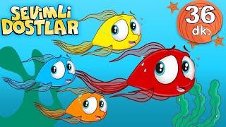 Kırmızı Balık ile Renkleri Öğreniyorum Sevimli Dostlar Bebek Şarkıları  Adisebaba TV Nursery Rhymes